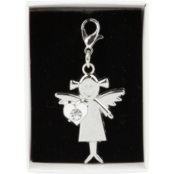 Schutzengelanhänger in Silber