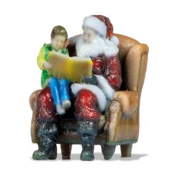 Weihnachtsmann und Junge