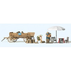 Marktstand Kartoffelverkauf