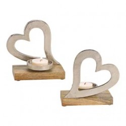 Kerzenhalter Herz aus...