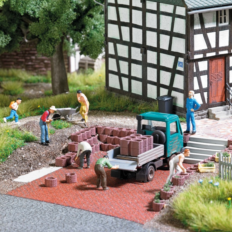 Busch Pflanzsteine/Palisaden H0