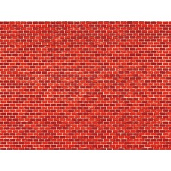 1 Mauerpappe Ziegelmauer rot