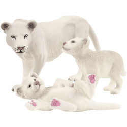 Löwenmutter mit Babys