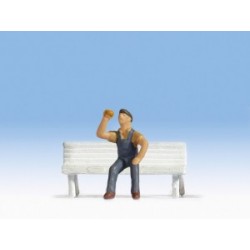 Sitzender Arbeiter Karl