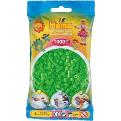 Hama 1000 Perlen fluor grün