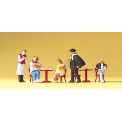 Touristen Kellner Kunstmale