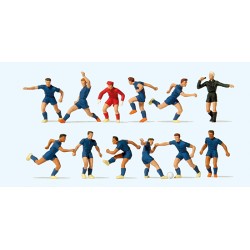 Fußballmannschaft Blaue...